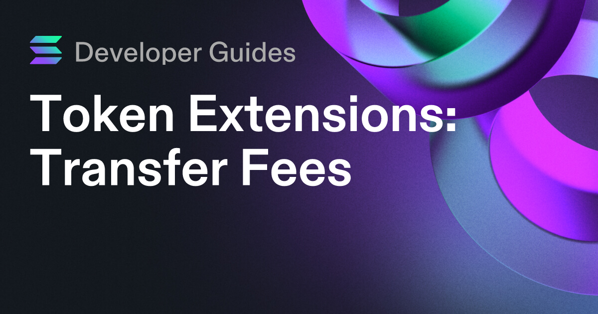 How to use the Transfer Fee extension